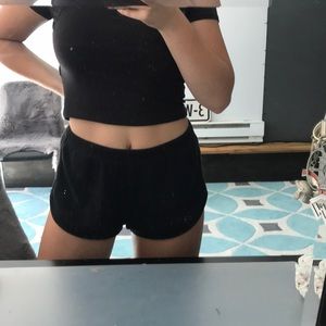 TNA waffle knit shorts